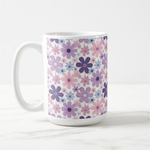 Taza De Café Patrón de Flor Y2K