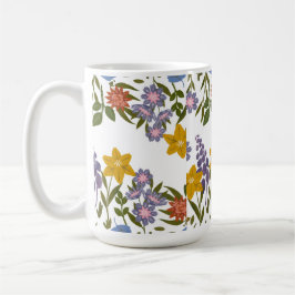 Taza De Café patrón de flores