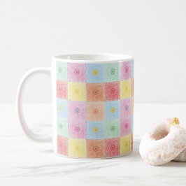 Taza De Café Patrón de flores coloridas de moda Vintage Cumplea