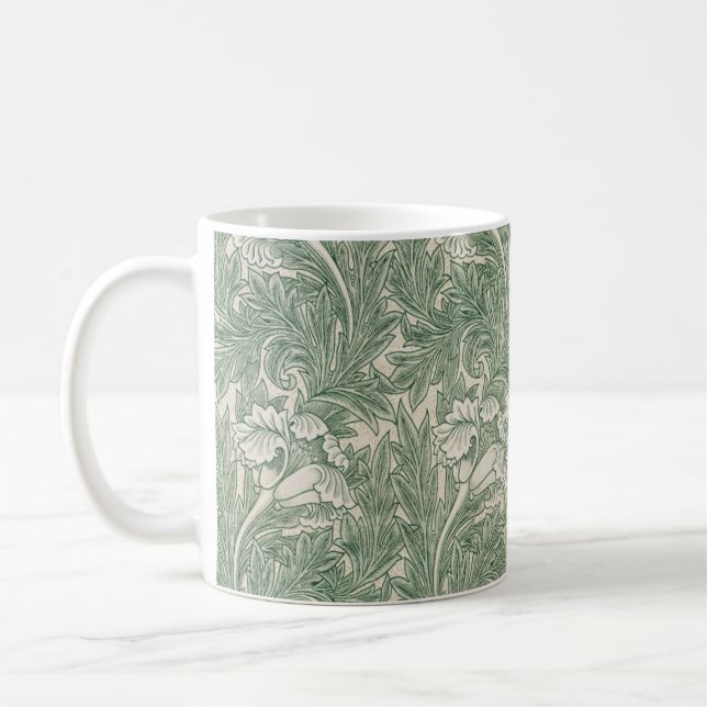 Taza De Café Patrón de flores de cosecha (Izquierda)