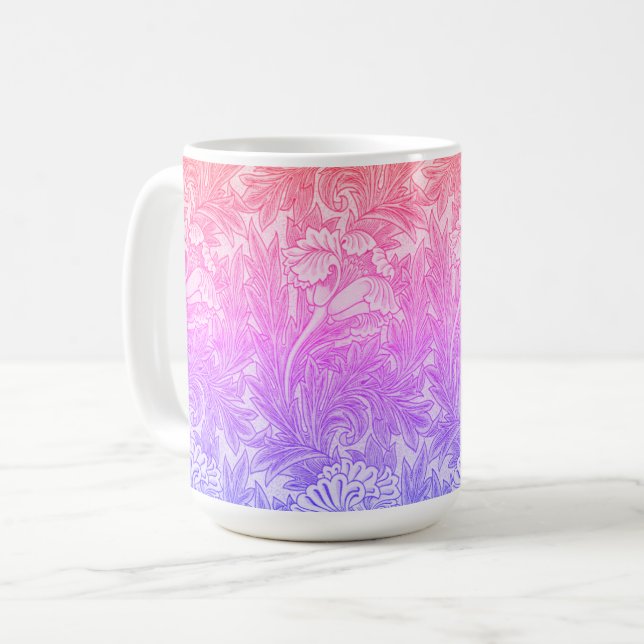 Taza De Café Patrón de flores de cosecha (Anverso izquierdo)