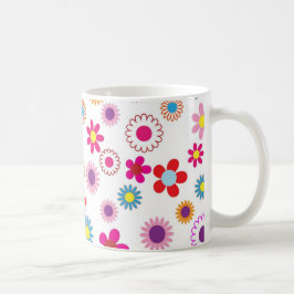 Taza De Café Patrón de flores de margarita