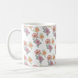 Taza De Café Patrón de flores de primavera