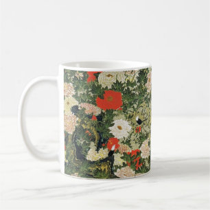 Taza De Café Patrón de flores florales coloridas de Shoukinzu 