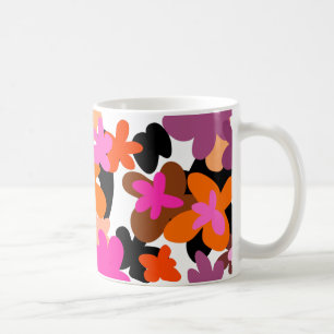 Taza De Café Patrón de flores rosadas