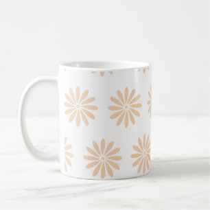 Taza De Café Patrón de flores rosadas. arte, arte, antecedentes