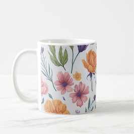 Taza De Café Patrón de flores silvestres