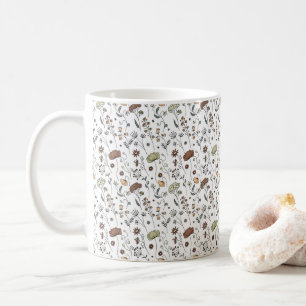 Taza De Café Patrón de flores silvestres de época