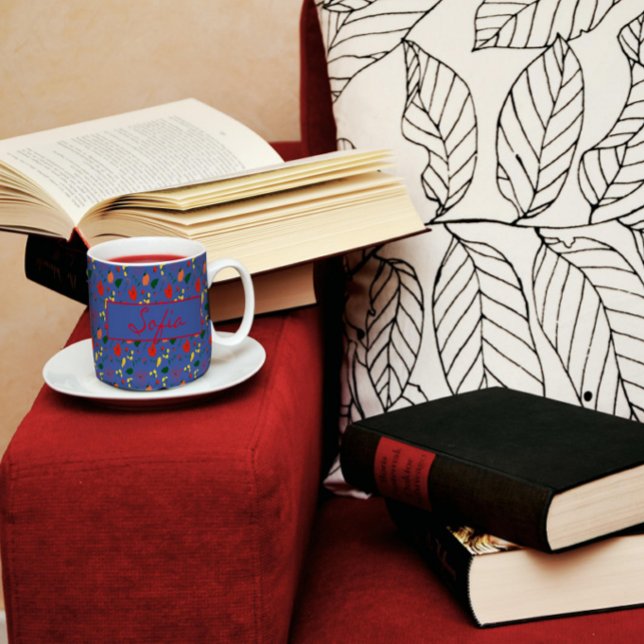 Taza De Café Patrón de flores silvestres paro de café de amapol (Subido por el creador)