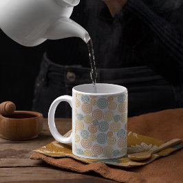 Taza De Café Patrón de fondo de estilo retro antiguo
