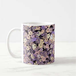 Taza De Café Patrón de fondo de flor floral vintage