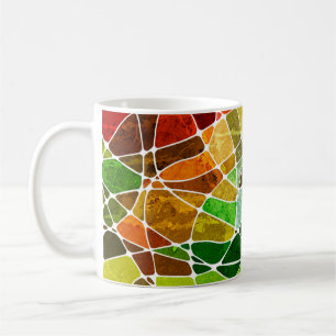 Taza De Café patrón de fondo de grifo geométrico abstracto,grue