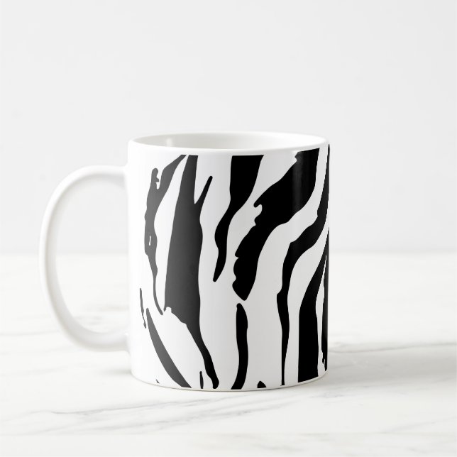 Taza De Café Patrón de fondo geométrico abstracto. Modo de moda (Izquierda)