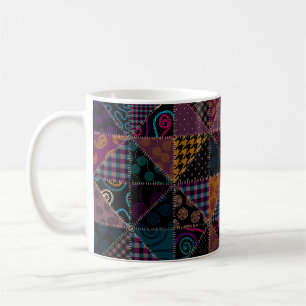 Taza De Café Patrón de fondo sin inconvenientes. Patrón de mosa