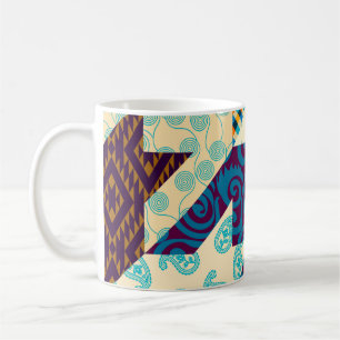 Taza De Café Patrón de fondo sin inconvenientes. Patrón de mosa