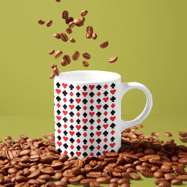 Taza De Café Patrón de formas de cuatro tarjetas