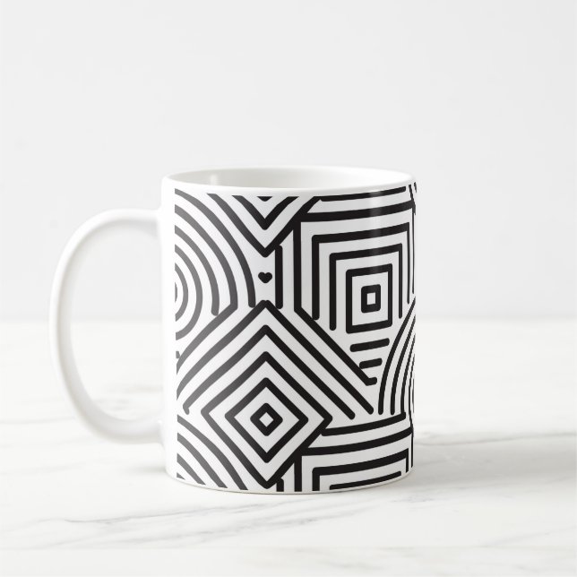 Taza De Café Patrón de formas geométricas (Izquierda)