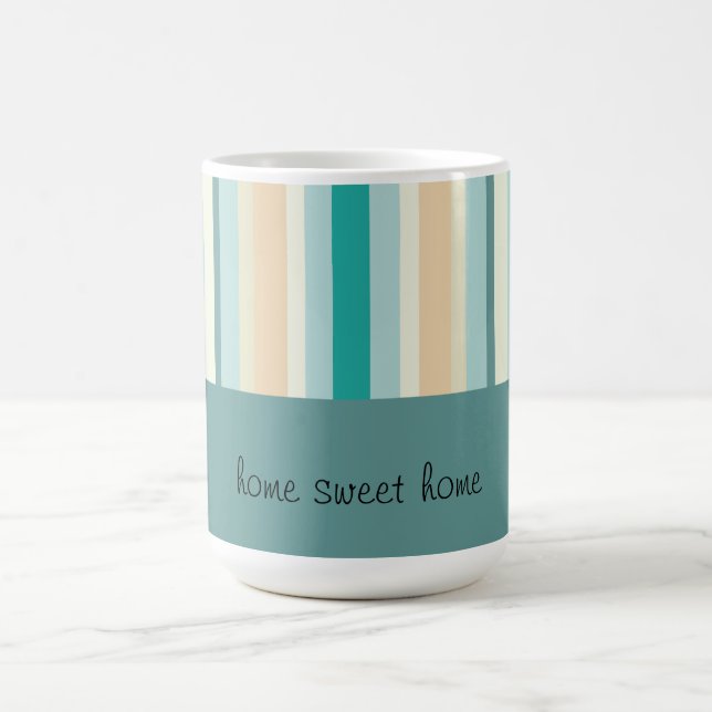 Taza De Café Patrón de franjas marítimas (Centro)