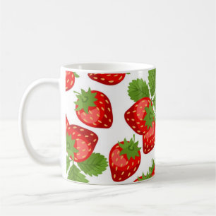 Taza De Café Patrón de fresa