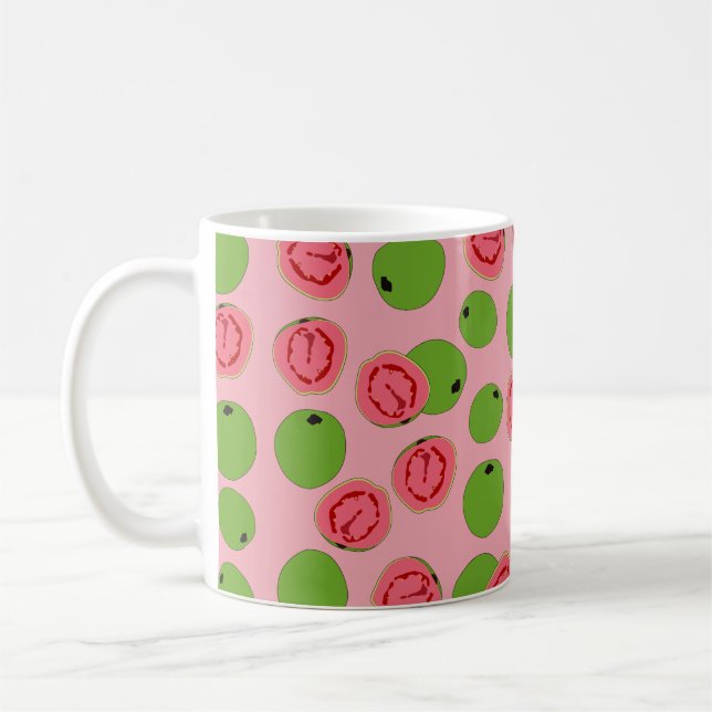 Taza De Café Patrón de frutas de guayaba (Izquierda)