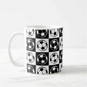 Taza De Café Patrón de fútbol / balón de fútbol con tablero de 