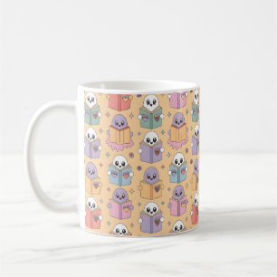 Taza De Café Patrón de gafas retro de lectura de Pastel
