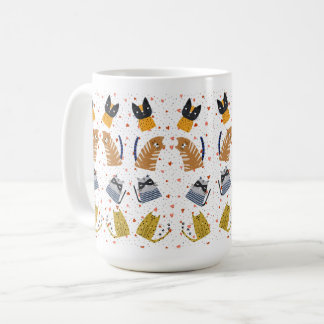 Taza De Café Patrón de gato de corte nº 3