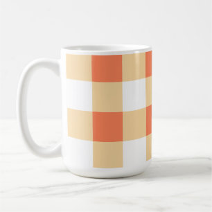 Taza De Café Patrón de Gingham