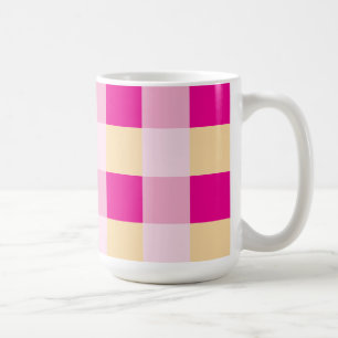 Taza De Café Patrón de Gingham