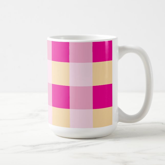 Taza De Café Patrón de Gingham (Derecha)