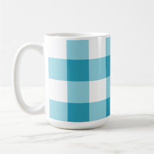 Taza De Café Patrón de Gingham