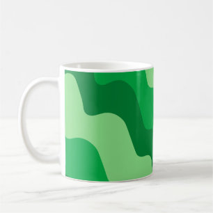 Taza De Café Patrón de gradiente de ondas oceánicas onduladas v