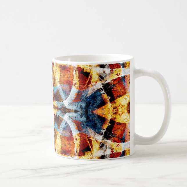 Taza De Café Patrón de graffiti abstracto (Derecha)