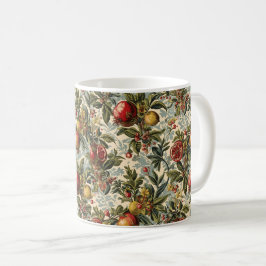 Taza De Café Patrón de granada de fruta William Morris