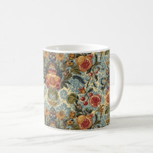 Taza De Café Patrón de granada de William Morris Fruit