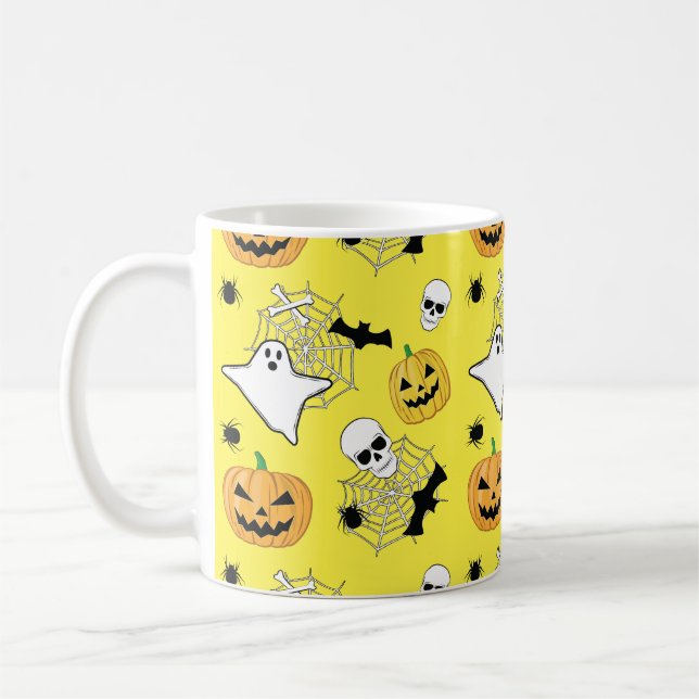 Taza De Café Patrón de Halloween (Izquierda)