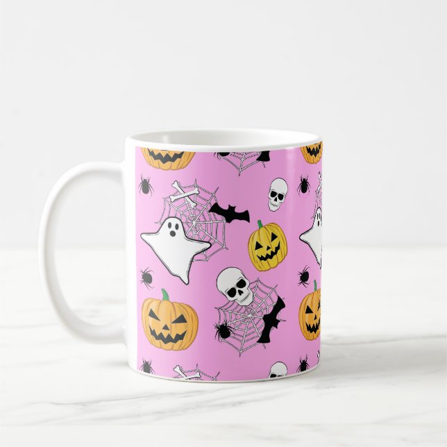 Taza De Café Patrón de Halloween (Izquierda)