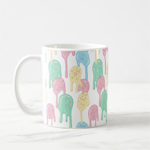 Taza De Café Patrón de helado derretido y grageas