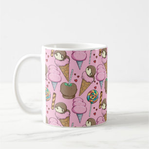 Taza De Café Patrón de helado   Patrón de las lolias   langosta