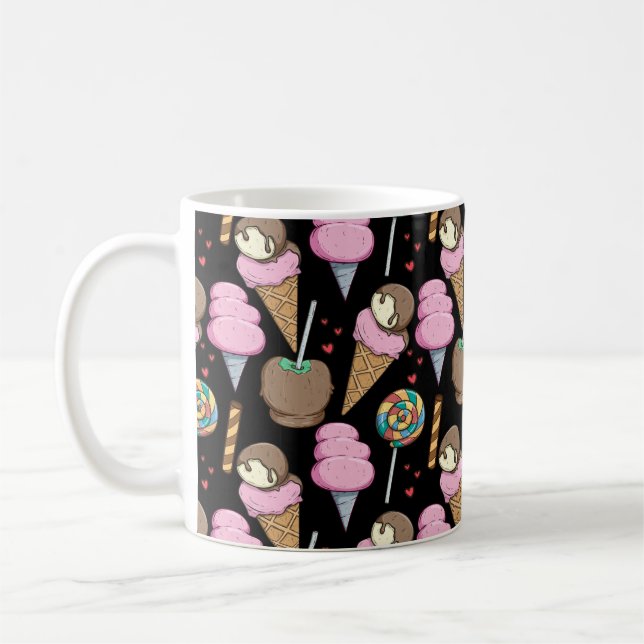 Taza De Café Patrón de helado | Patrón de las lolias | langosta (Izquierda)