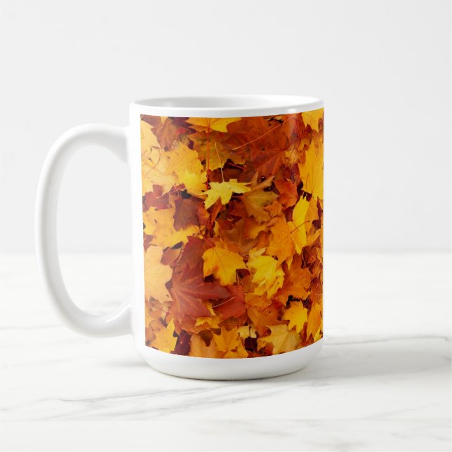 Taza De Café Patrón de hoja de arce-25877 (Izquierda)