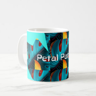 Taza De Café Patrón de hoja de palma verde