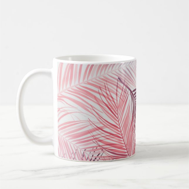 Taza De Café Patrón de hojas (Izquierda)