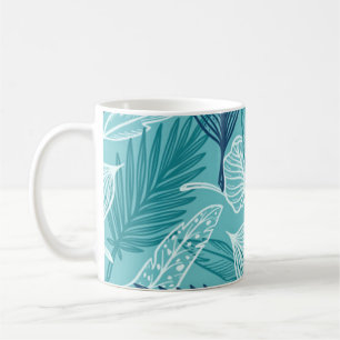 Taza De Café Patrón de hojas
