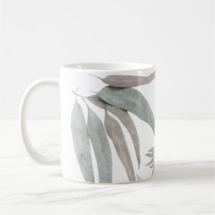 Taza De Café Patrón de hojas de eucalipto