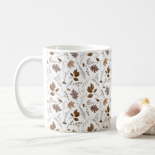 Taza De Café Patrón de hojas otoñales