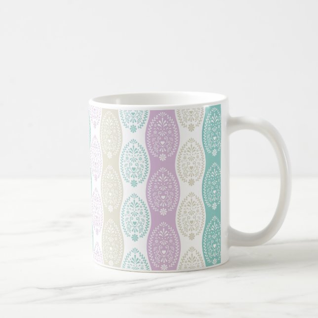 Taza De Café Patrón de Huevo Pastel de Pascua - Diseño de vacac (Derecha)