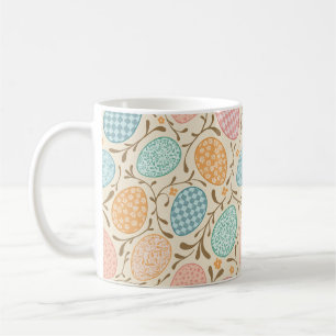 Taza De Café Patrón de Huevos Pastel de Pascua