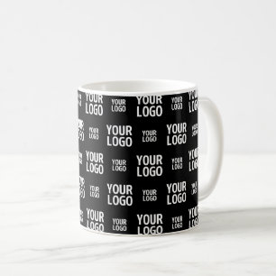 Taza De Café Patrón de imagen, diseño o logotipo de empresa ele