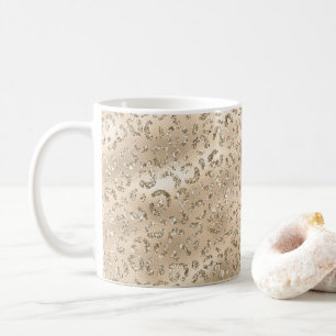 Taza De Café Patrón de Impresión de Piel de Leopardo Guepardo M